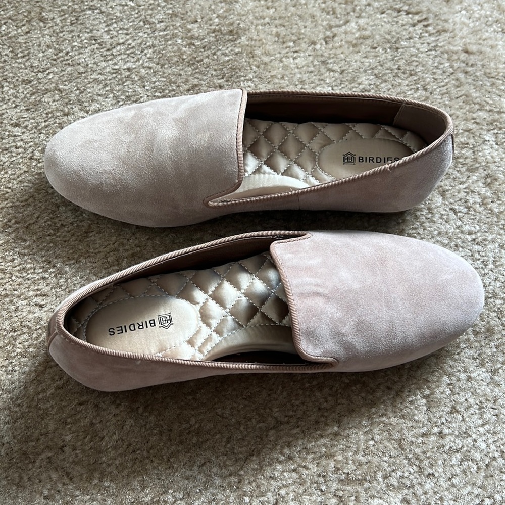 Birdies Light Pink Suede Flats